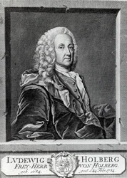 Ludvig Holberg, inciso da Johann Martin Bernigeroth, 1757