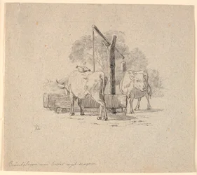 La gallina e la mucca. Illustrazione per "Favole per bambini" di Kaalund. Vedi commento dal catalogo dell