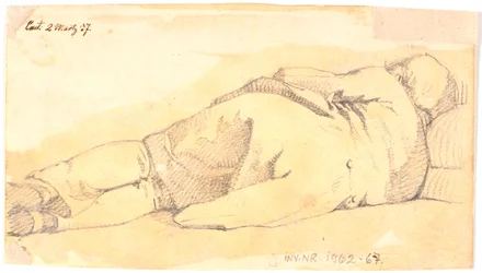 Uomo dormiente, visto da dietro