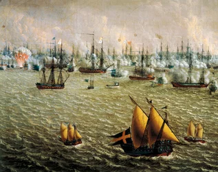 Battaglia di Skargard tra flotte svedesi e russe per il dominio della Svezia sulla Finlandia, 10 luglio 1790