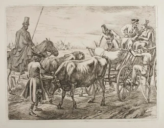 Cosacchi entrano in un carro