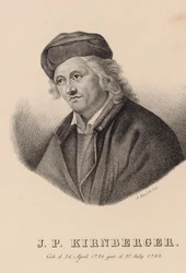 Ritratto del Compositore Johann Philipp Kirnberger 1721-1783