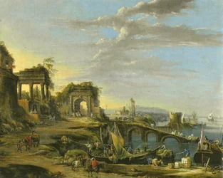 Tedesco: Paesaggio costiero con antiche rovine