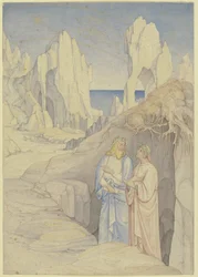 Dante e Virgilio negli inferi