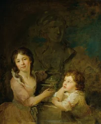 Due bambini della famiglia dei conti Thomatis