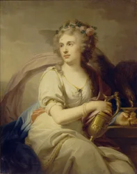 Ritratto della principessa Ekaterina Fyodorovna Dolgorukova 1769-1849 come Ebe