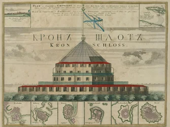 Piano della Fortezza di Kronstadt, 1750