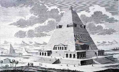 Una piramide fuori Tebe, Egitto, da 