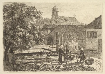 Lavandaia a un pozzo artesiano, 1817