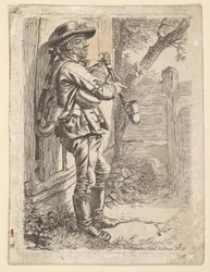 Il suonatore di cornamusa, 1817