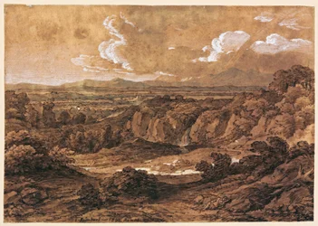 Paesaggio boschivo roccioso