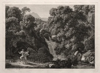 Paesaggio eroico: Il satiro e la ninfa, 1799