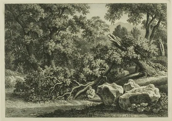 Paesaggio con Pan che suona un flauto