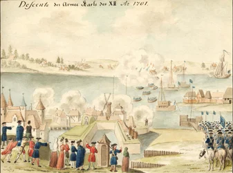 Carlo XII attraversa la Dvina