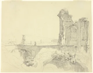 Ponte e torre in rovina