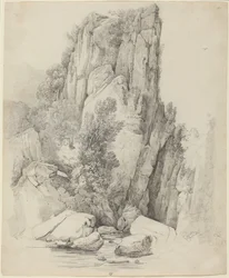 Rupi rocciose sopra un ruscello