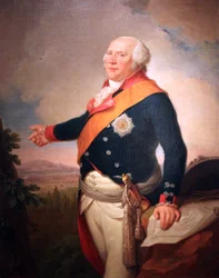 Ritratto del re Federico Guglielmo II di Prussia (1744-1797) con la stella dell