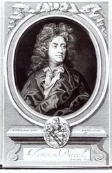 Ritratto di Henry Purcell (1659-95), compositore inglese, inciso da R. White, 1695