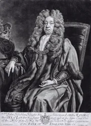 Sir John Houblon (1632-1711) inciso da R. Williams