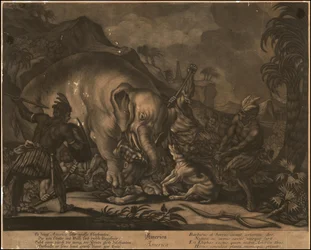 Ca. 1770 mezzatinta allegorica dell