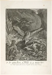 Favola III, tavola tre da Lehrreiche Fabeln aus dem Reiche der Theire