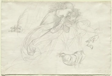 Due angeli in lutto (verso)