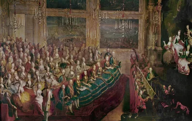 Il Parnasso Confuso Opera di Christoph Willibald Gluck ... (olio su tela)