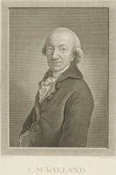 Ritratto del poeta e scrittore Christoph Martin Wieland