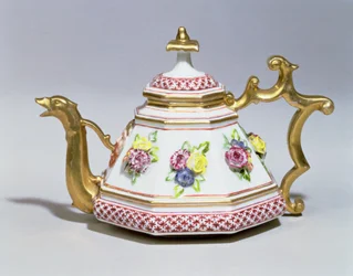 Teiera ottagonale di Meissen