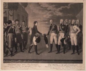 Incontro di Tilsit dei tre monarchi nel luglio 1807