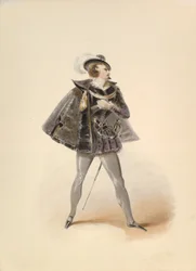 Studio di costume per Belmonte nel Ratto dal Serraglio di W.A. Mozart