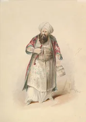 Studio di Costume per Osmin nel Ratto dal Serraglio di W.A. Mozart, ca. 1830-50