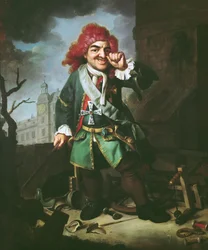Ritratto di Clemens Perkeo, giullare alla corte di Heidelberg