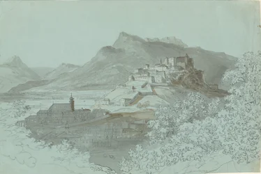 Veduta di Salisburgo, anni 1820