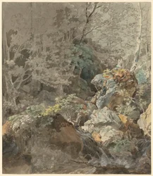 Cascate in una foresta di montagna, 1797