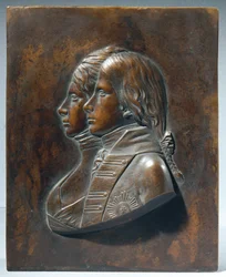 Federico Guglielmo III come principe ereditario con la moglie Luisa di Meclemburgo-Strelitz