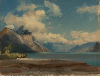 Presso Weesen sul lago di Walen, Svizzera