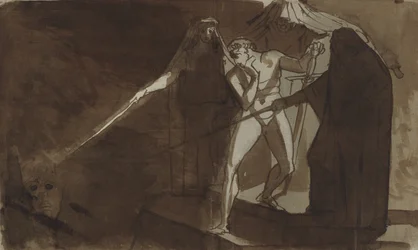 Macbeth e le tre streghe. Illustrazione per il Macbeth di Shakespeare, IV,1