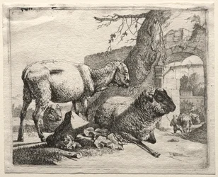 Il Mulattiere sotto il Portale, 1665