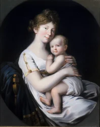 Principessa ereditaria Luise von Preussen con il principe ereditario Friedrich Wilhelm IV, 1796