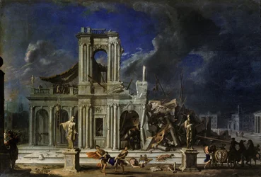 Sansone che colpisce i Filistei, c.1633-34