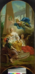 Allegoria che rappresenta il governo prospero dei Langravi di Assia-Kassel, 1764