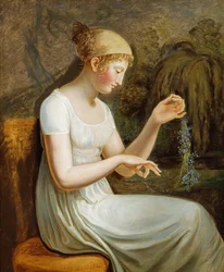 Ragazza con fiori