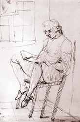 Johann Wolfgang Von Goethe nella sua casa a Roma