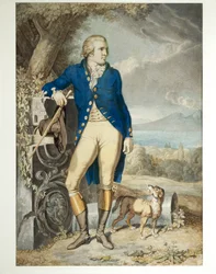 Ritratto di Johann Wolfgang von Goethe in campagna