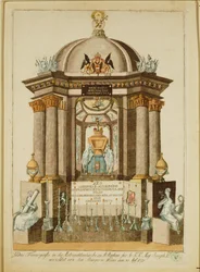 Monumento funebre (Castrum Doloris) eretto dai cittadini di Vienna per la messa di requiem dell