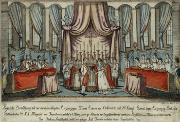 Marie-Louise sposò Napoleone per procura a Vienna, con l