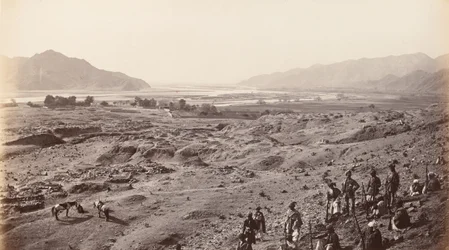Gola del fiume sopra Lalpura guardando verso Bassaule, c.1878