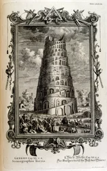 Piano della Torre di Babele visto di lato