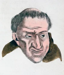 Le caratteristiche facciali di una persona ingannevole e dal temperamento ingannatore, 1808